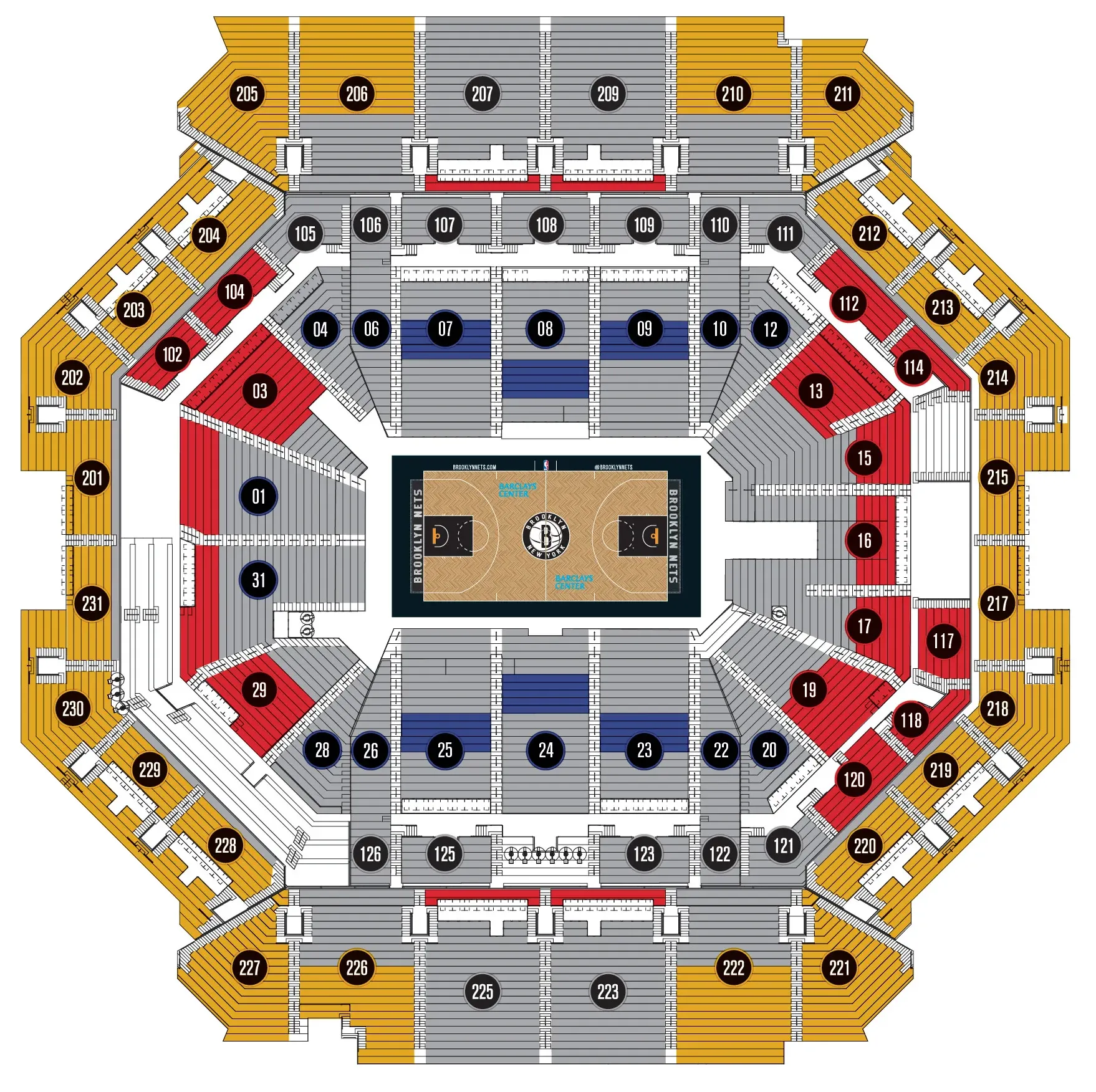 Brooklyn Nets Tickets - Barclays Center Sitzplan Brooklyn Nets Tickets - Barclays Center Sitzplan
