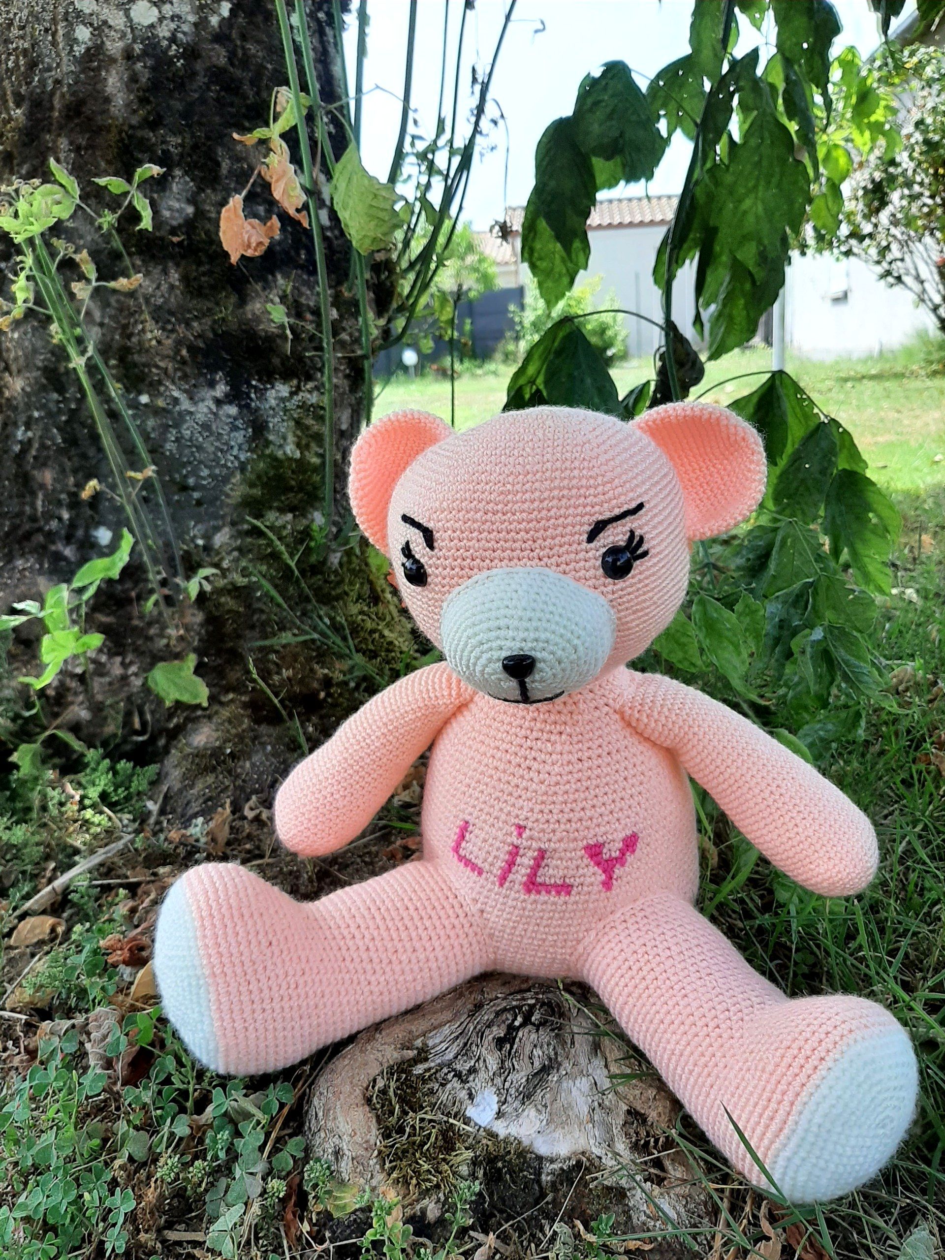 Ours teddy rose personnalisé