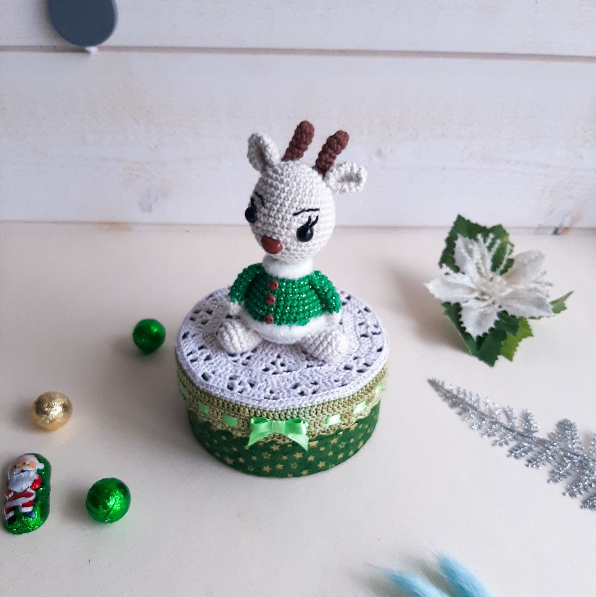 Collection des rennes du Père Noël, Cadeau de noël, Boîtes féériques, Cadeau réveillon de noël, Douceur de Noël, Décoration de Noël, Naissance en décembre, Coffret de Noël