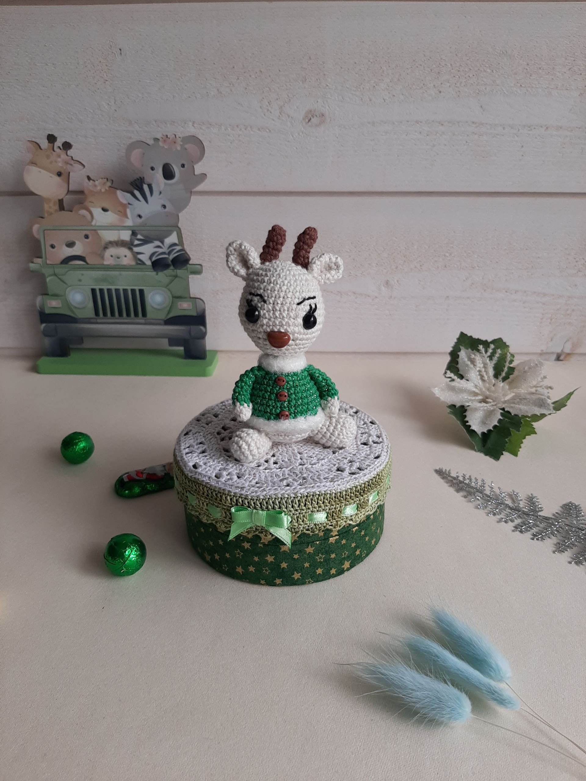 Poupée salon de coiffure au crochet