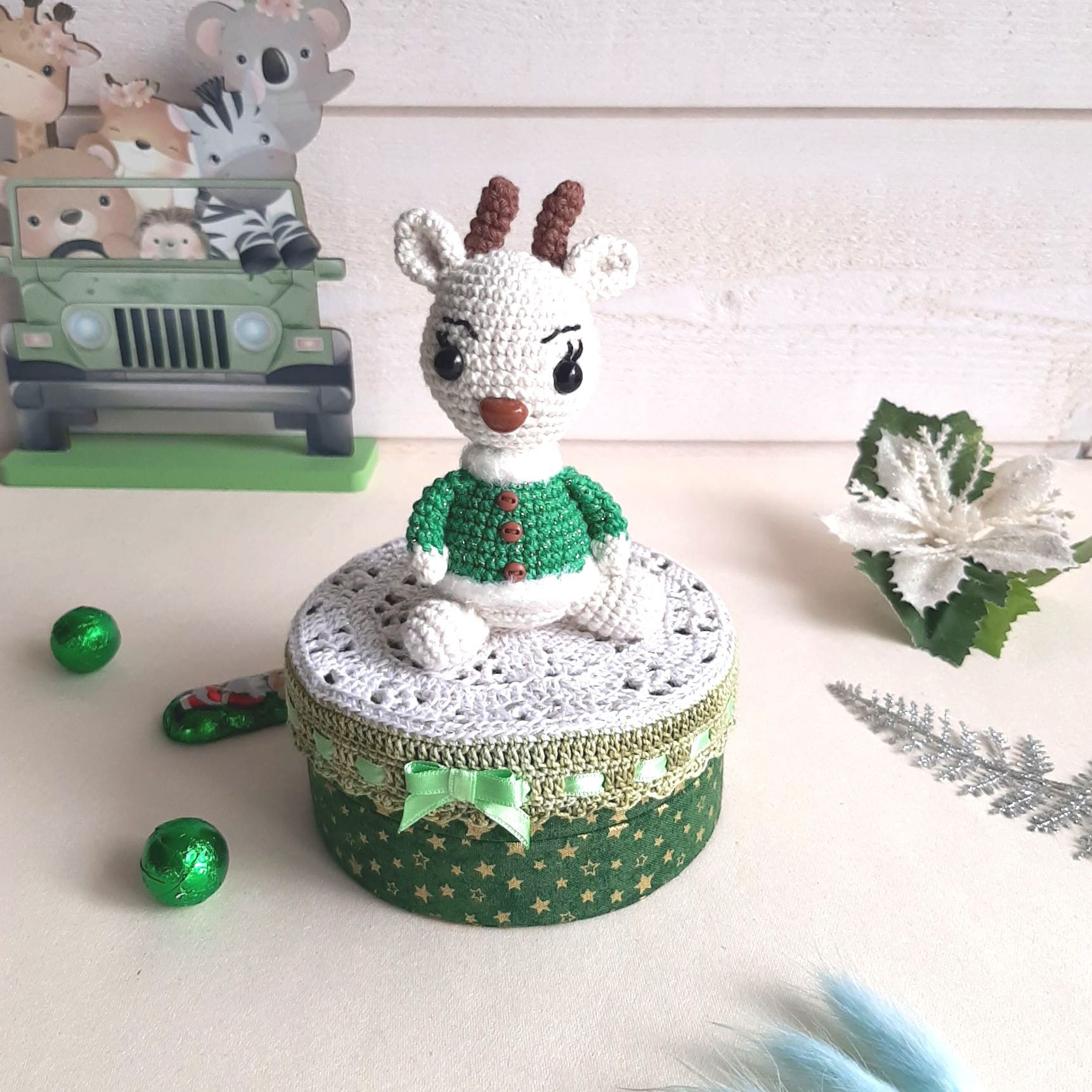 Poupée salon de coiffure au crochet