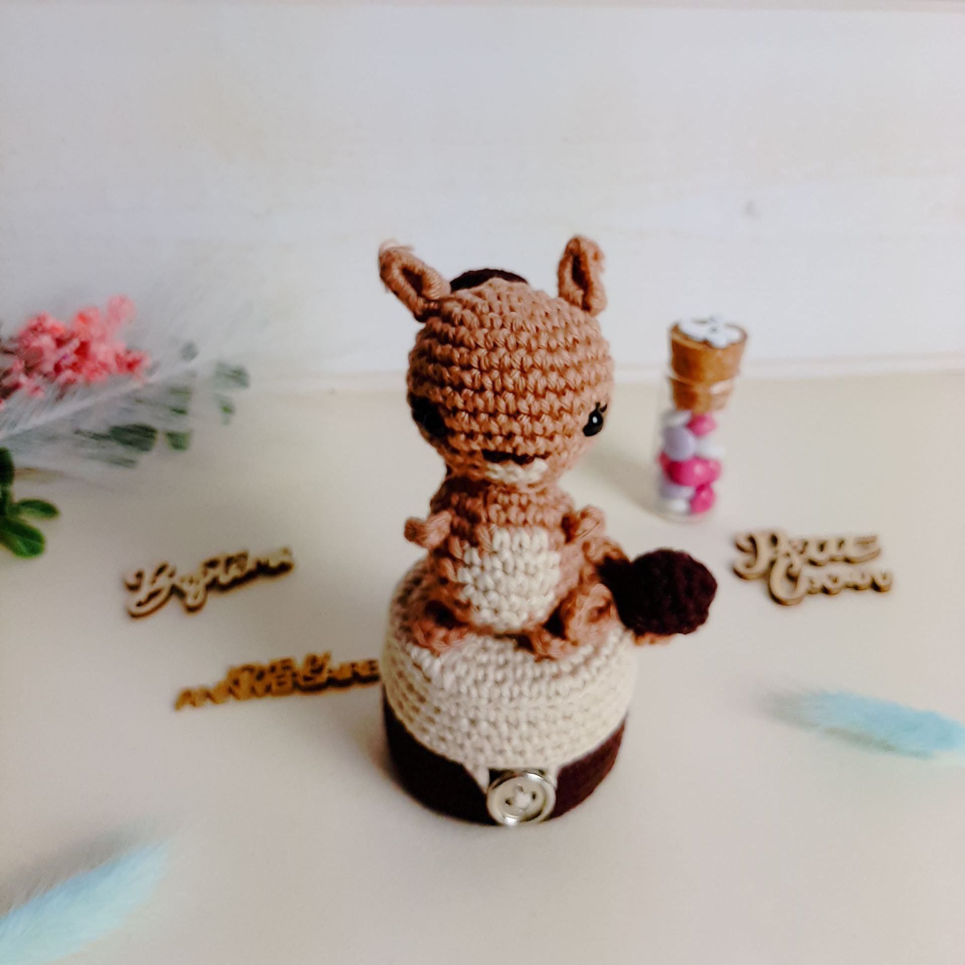 Boite écureuil anniversaire, boite à dragées garçon, idée cadeau anniversaire, idée cadeau baptême,