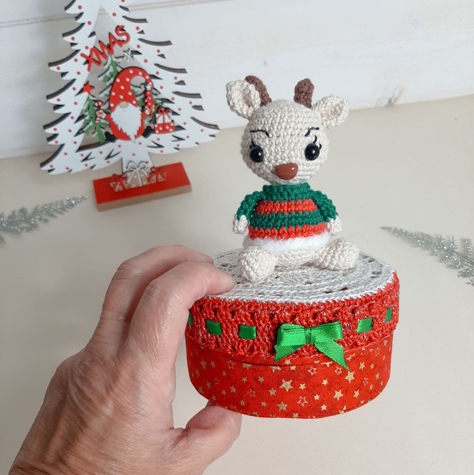 Collection des rennes du Père Noël, Cadeau de noël, Boîtes féériques, Cadeau réveillon de noël, Douceur de Noël, Décoration de Noël, Naissance en décembre, Coffret de Noël