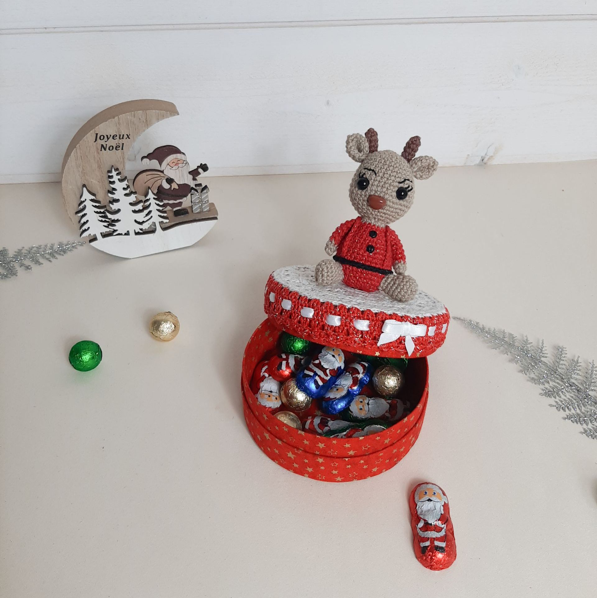 Collection des rennes du Père Noël, Cadeau de noël, Boîtes féériques, Cadeau réveillon de noël, Douceur de Noël, Décoration de Noël, Naissance en décembre, Coffret de Noël