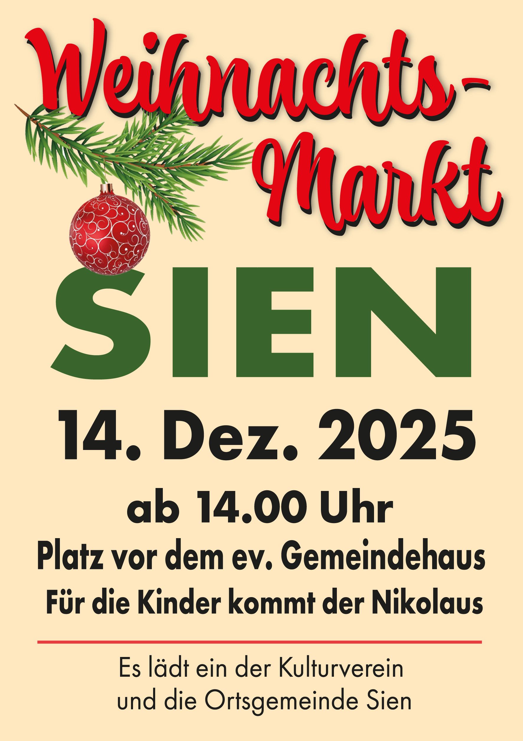Weihnachtsmarkt Sien 2025 Weihnachtsmarkt Sien 2025
