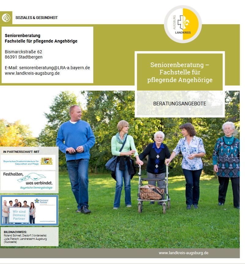 Bild Flyer Seniorenberatung im Landkreis
