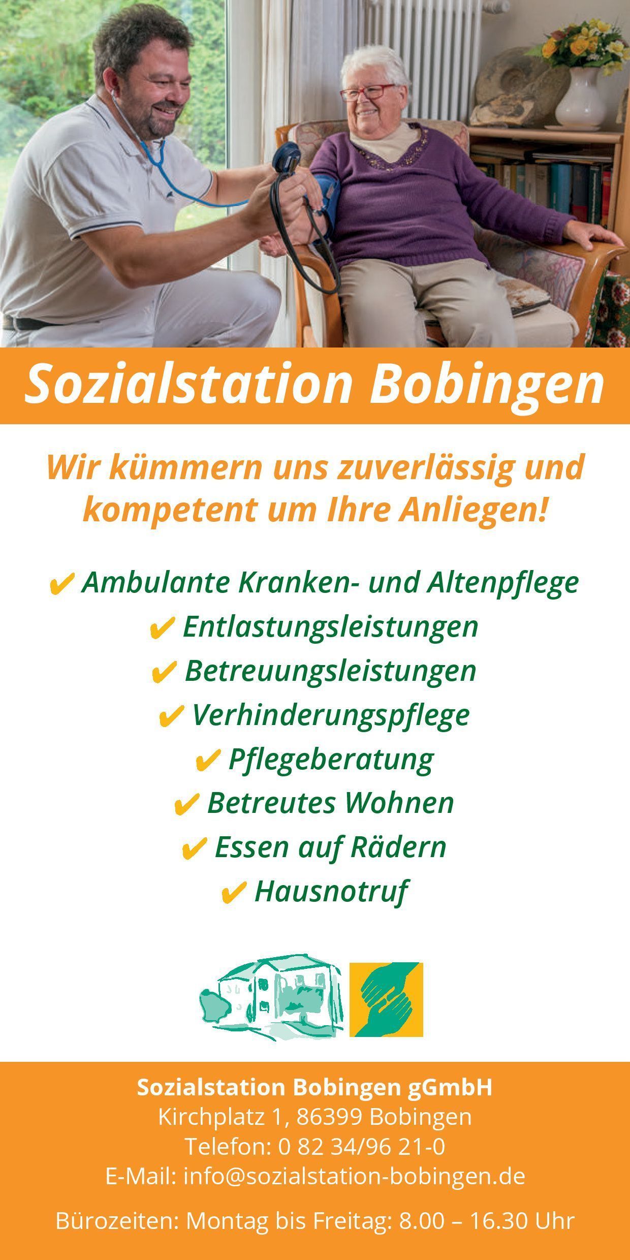 Bild Flyer Sozialstation Bobingen
Thema: „Demenz“