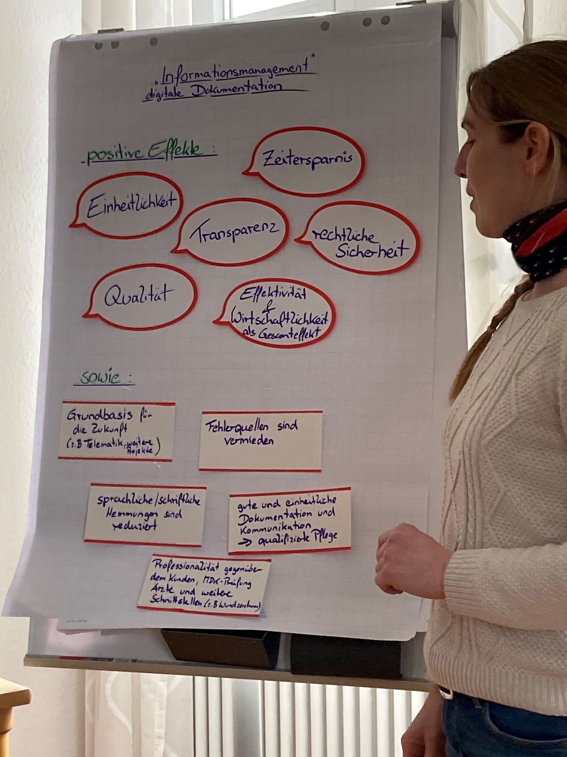 Bild von der Vorstellung des Digitalisierungsprojekts durch Sabrina Wüst.