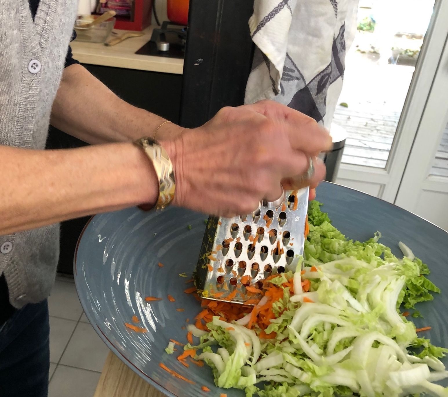 raper les carottes Salade fraicheur