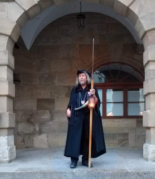 Der Nachtwächter von Rotenburg ob der Tauber, Foto ©Britta Ogasahara Foto: Der Nachtwächter von Rotenburg , Foto ©Britta Ogasahara