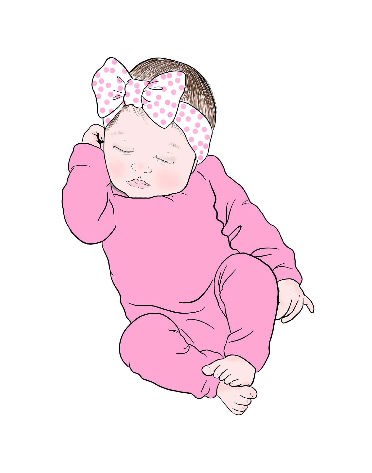 Yulia, als Baby, mit dem krummen Finger