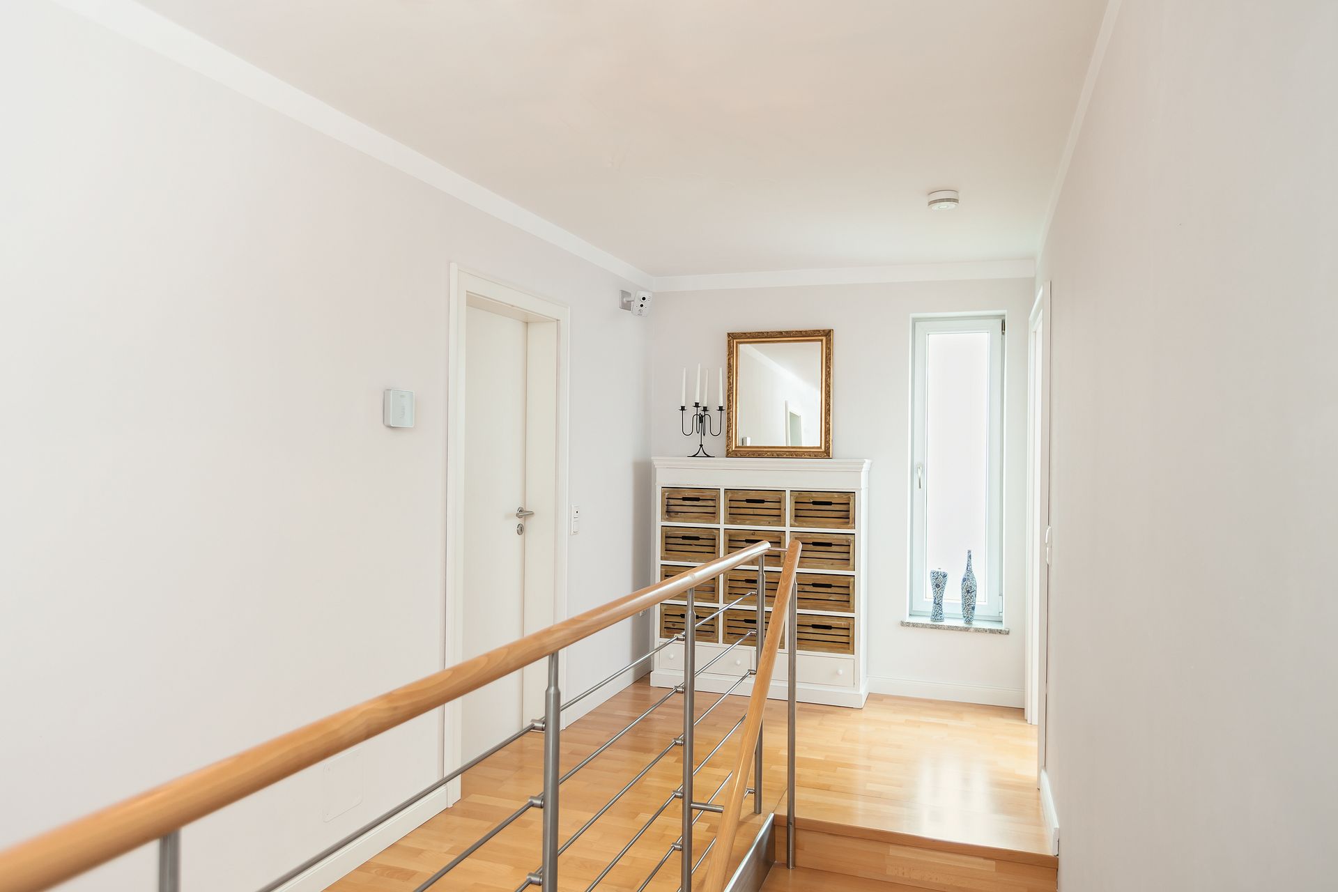 Fachgerecht installierter Rauchmelder in einer Wohnung in Bremen-Vegesack.