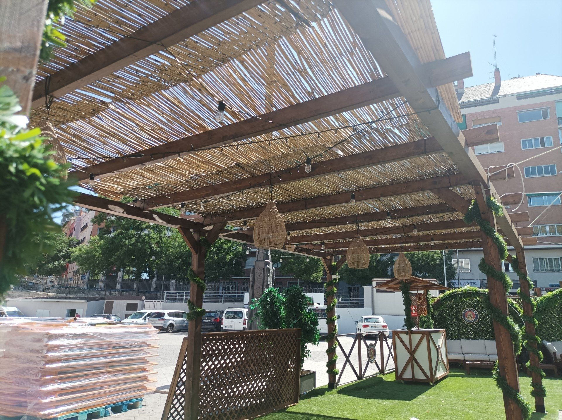 pérgolas de madera en Madrid