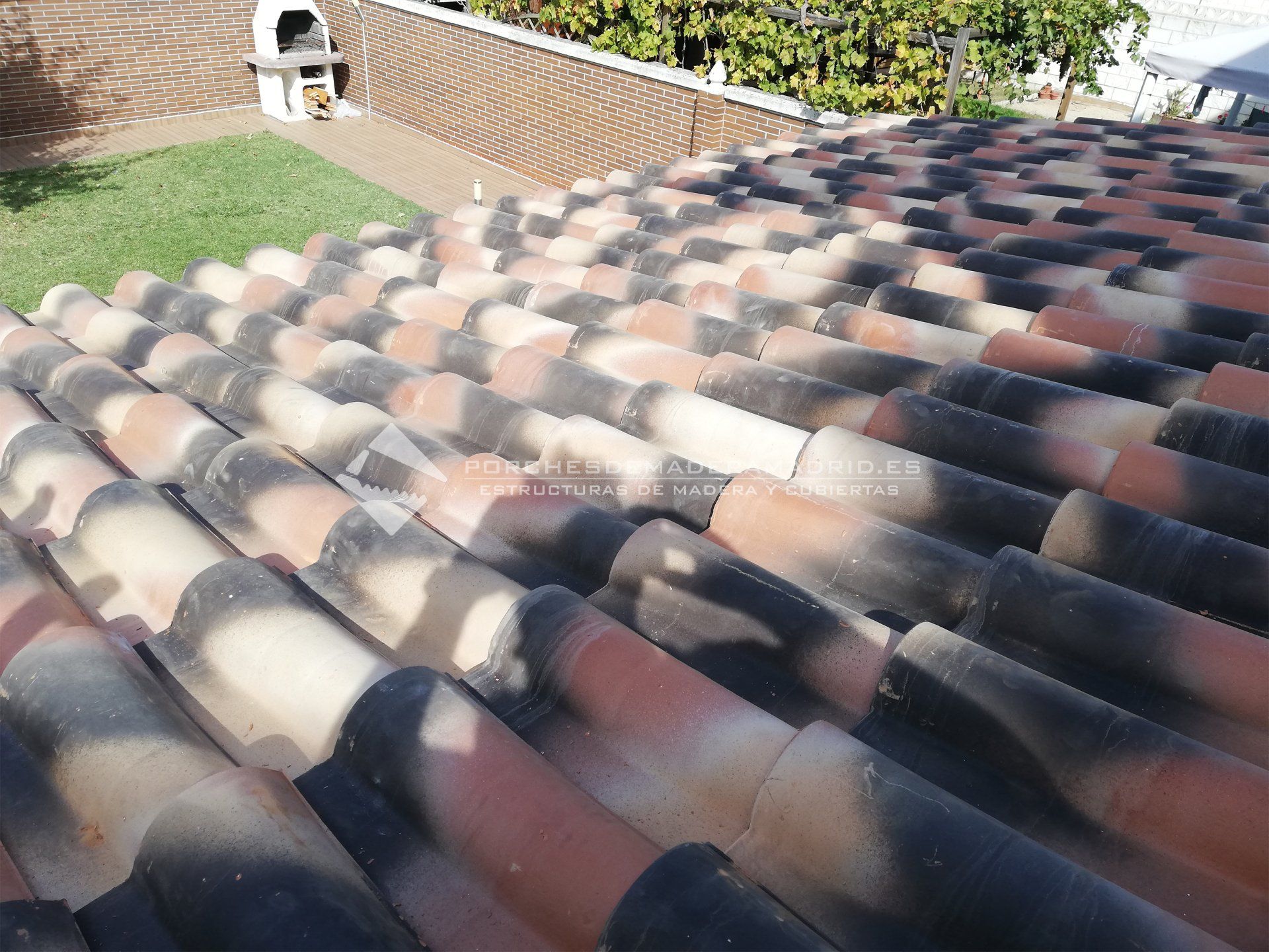 Teja cerámica mixta