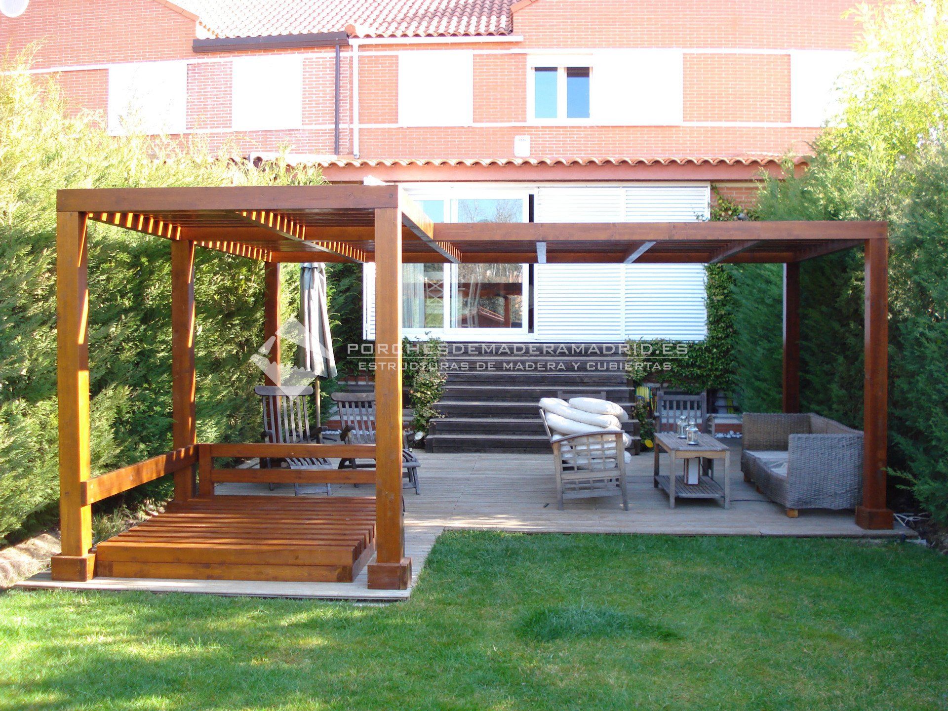 pergolas de madera modernas