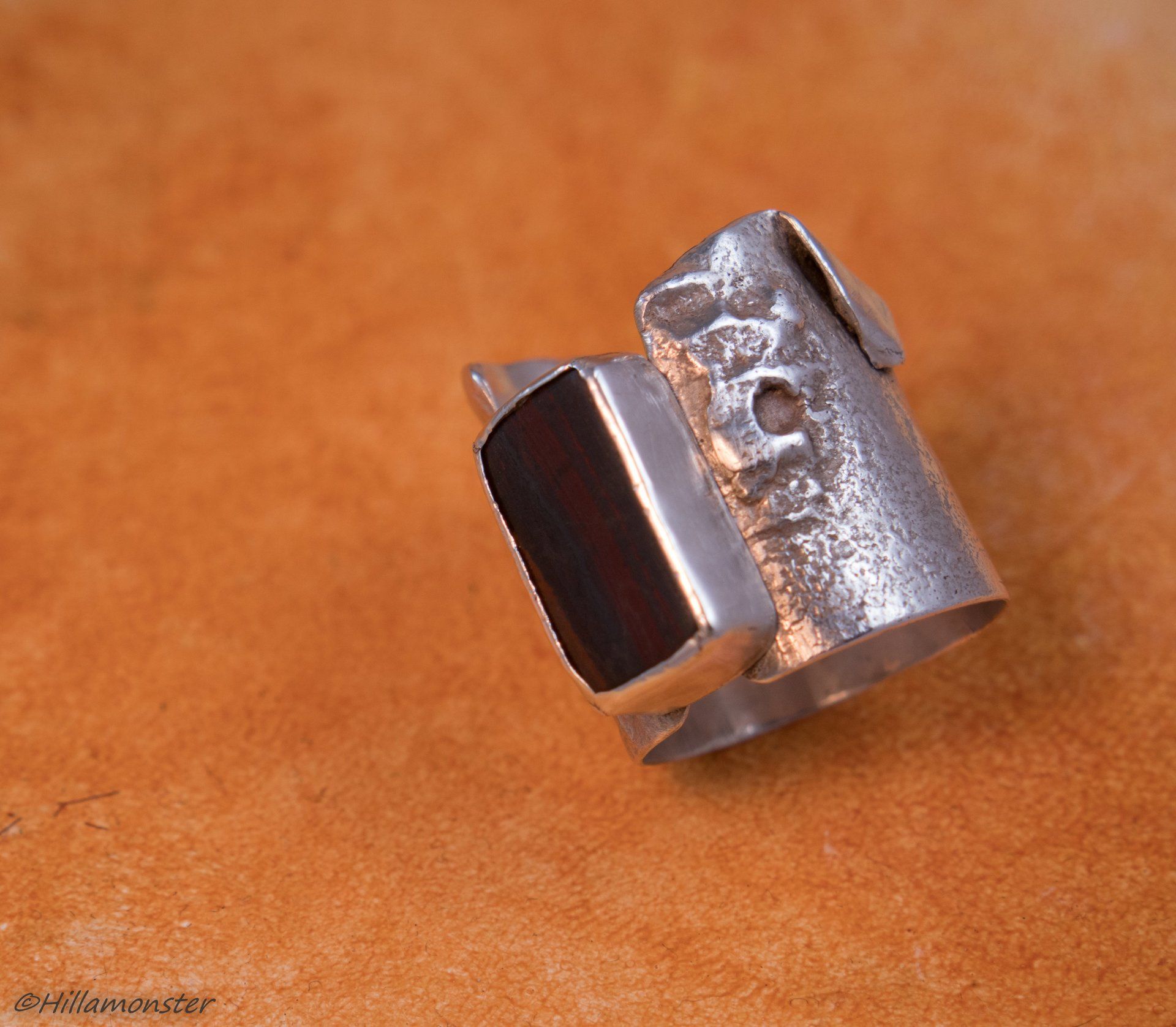 Sterling silver ring with a Jasper stone
