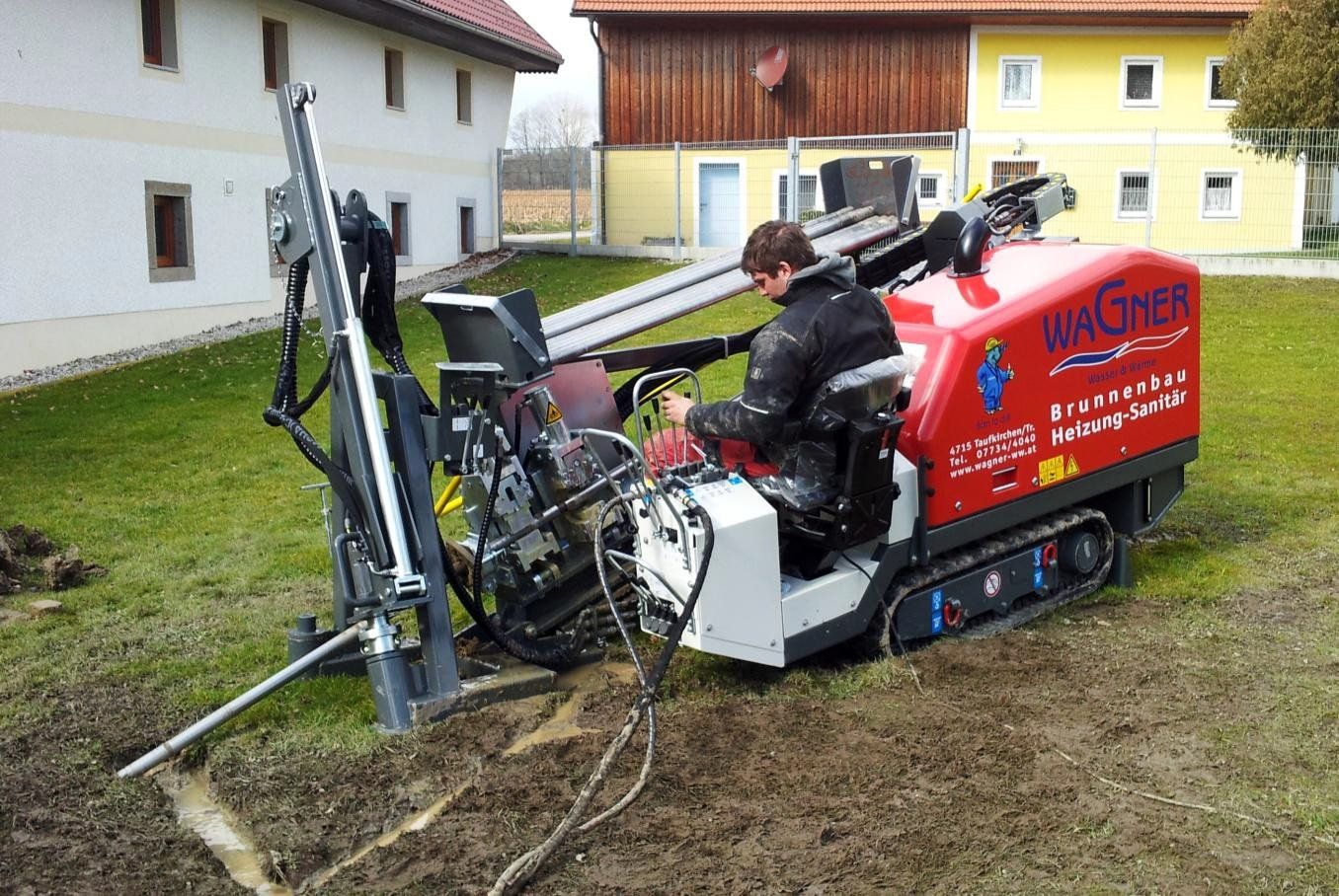 Forage horizontal dirigé HDD avec la Foreuse Horizontale Dirigée HDD TERRA-JET DJ10