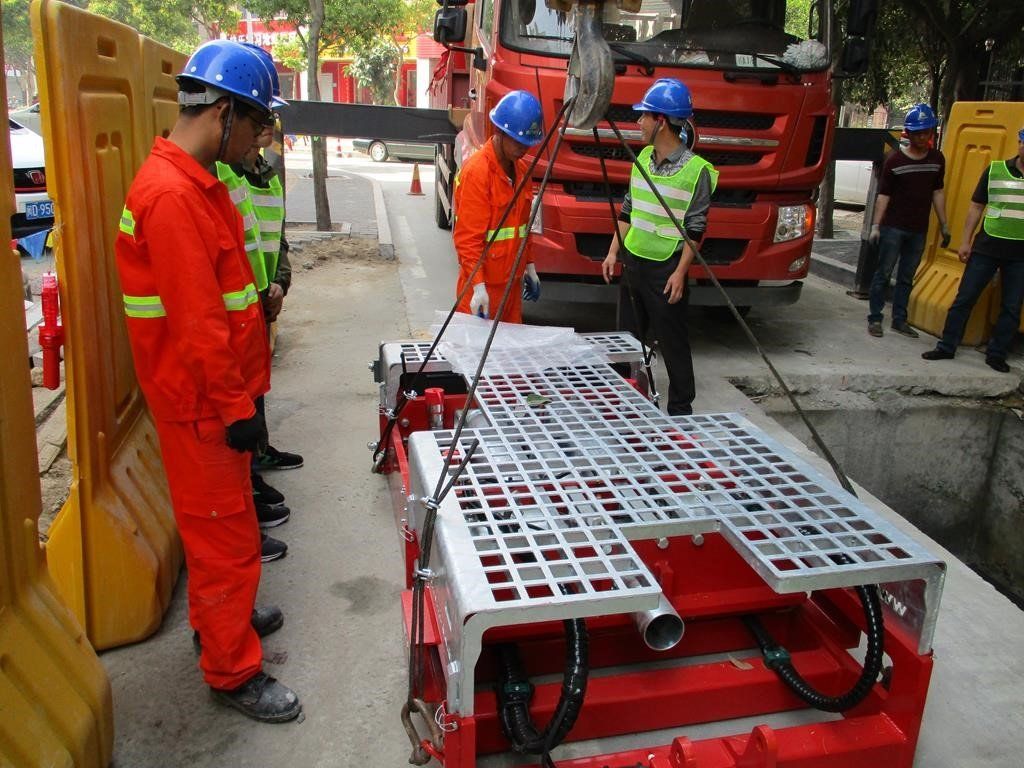 Réhabiliattion de canalisation par éclatement ou tubage avec l'éclateur à barres TERRA-EXTRACTOR X1000