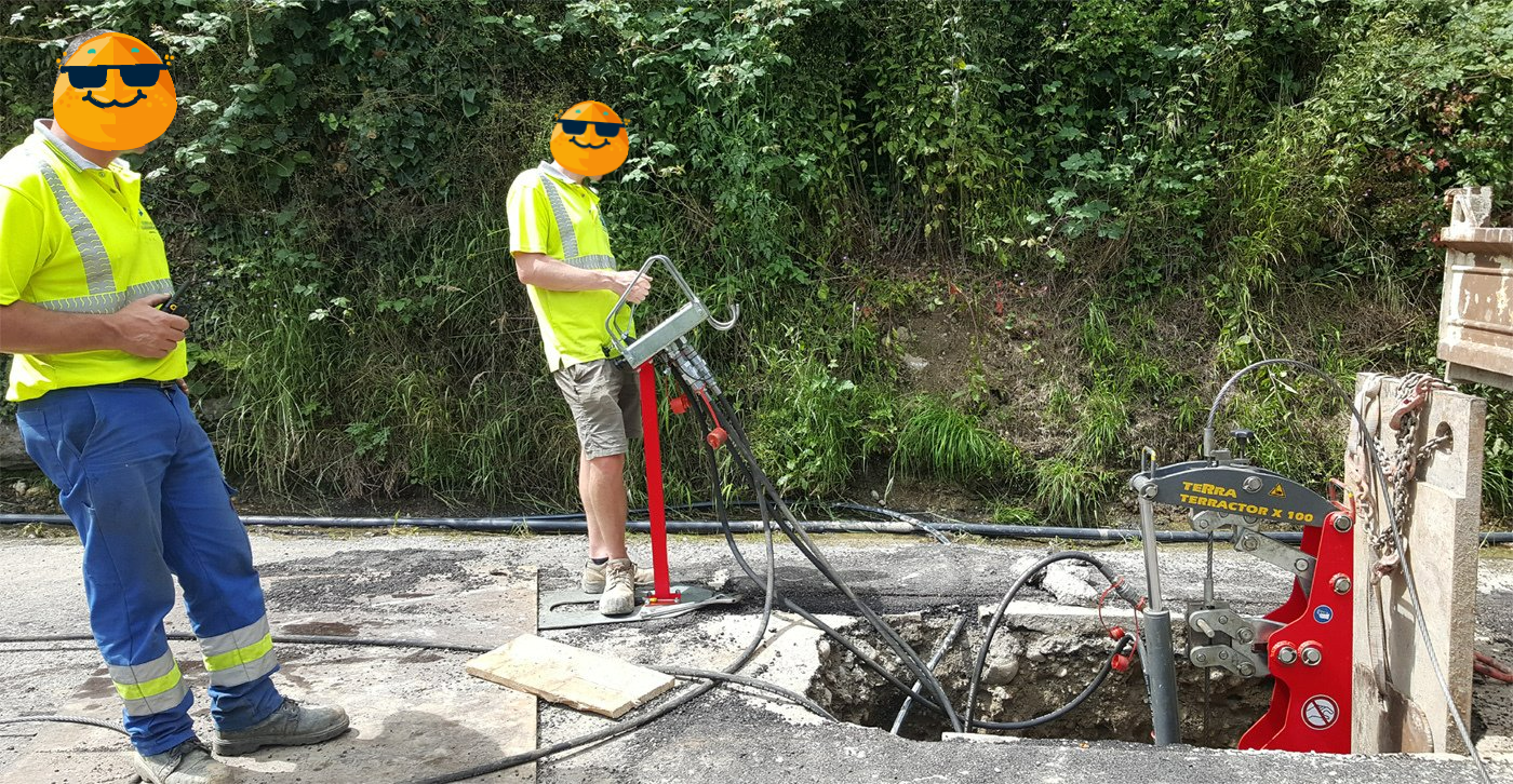 éclateur à câble TERRA-EXTRACTOR X100