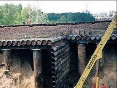 Construction de tunnel avec les marteaux pousse-tube TERRA-HAMMER