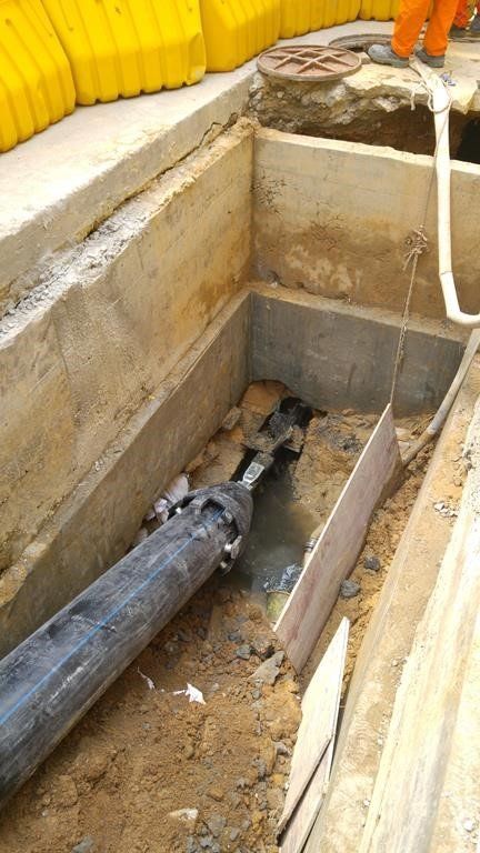 Réhabiliattion de canalisation par éclatement ou tubage avec l'éclateur à barres TERRA-EXTRACTOR X1000