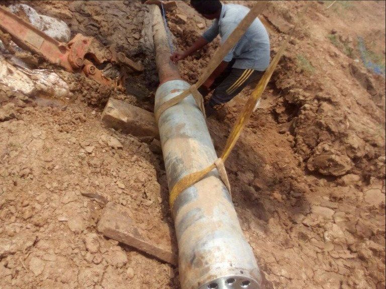 aide au déblocage des tiges de forage horizontal dirigé avec un marteau pousse-tube TERRA-HAMMER
