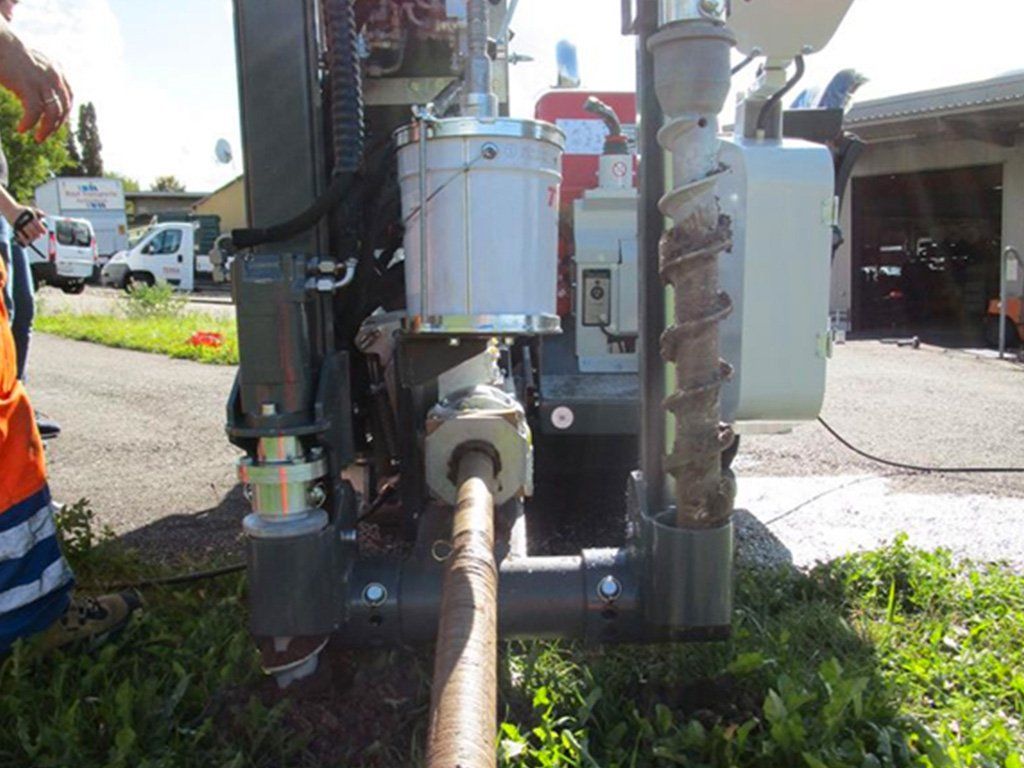 système d'ancrage hydraulique de la Foreuse Horizontale Dirigée HDD TERRA-JET DJ13