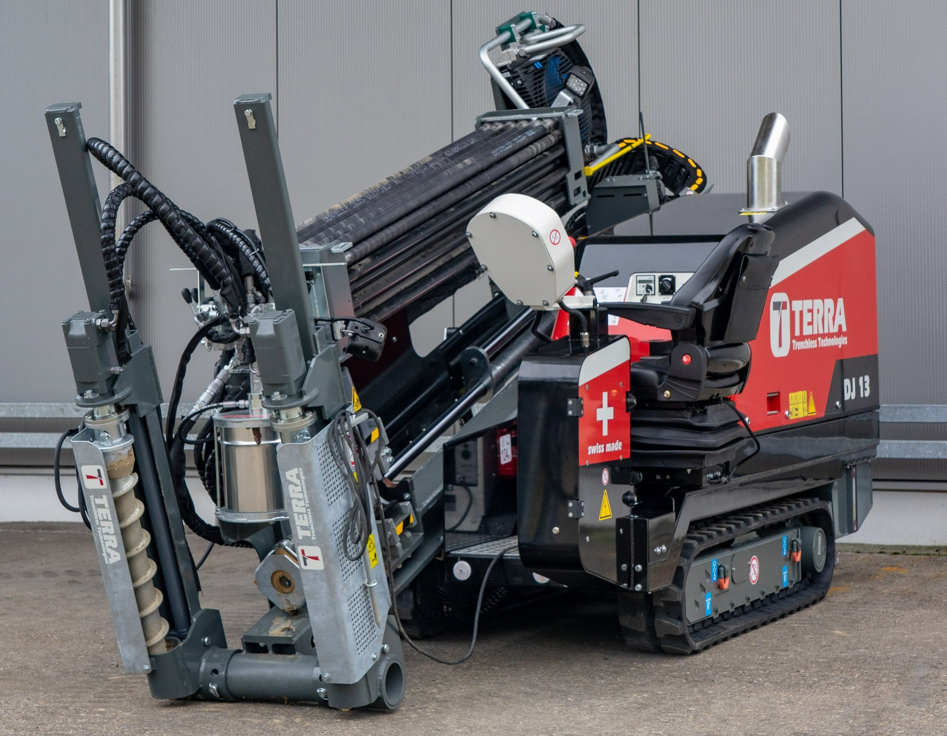 Systeme double verin de la Foreuse Horizontale Dirigée HDD TERRA-JET DJ13