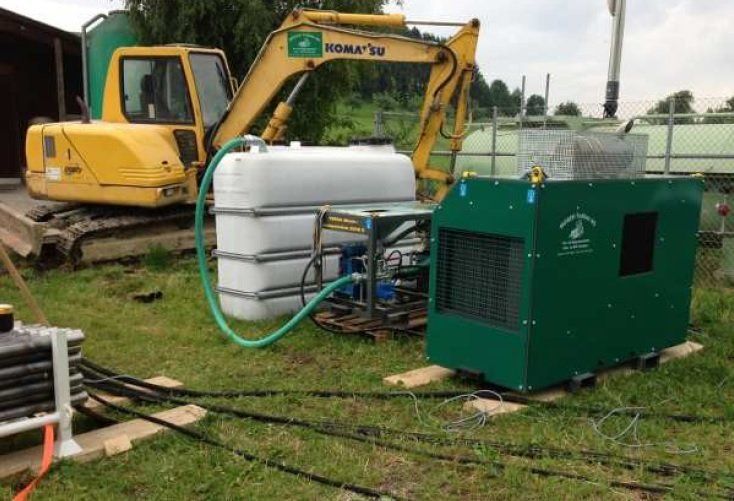 Forage horizontale dirigé HDD avec laForeuse Horizontale Dirigée HDD de fond de fouille TERRA-PIT DJ18