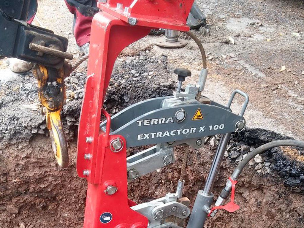 mini-pelle de l'éclateur à câble TERRA-EXTRACTOR X100