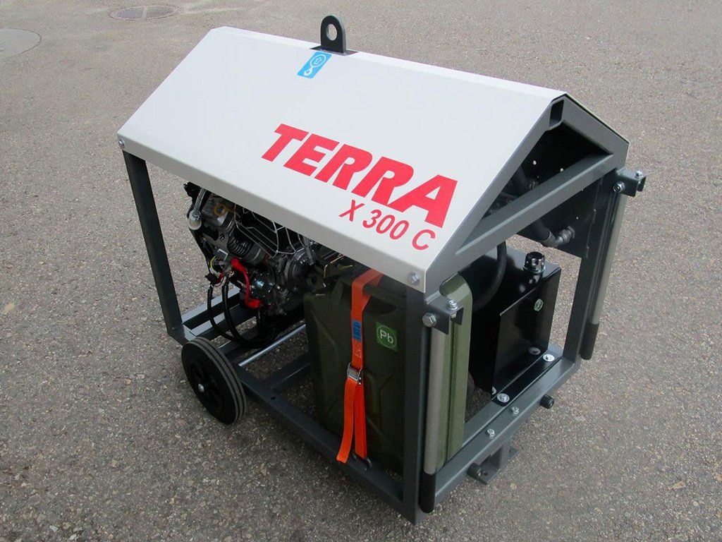 Groupe hydraulique de l'éclateur à câble TERRA-EXTRACTOR X 300