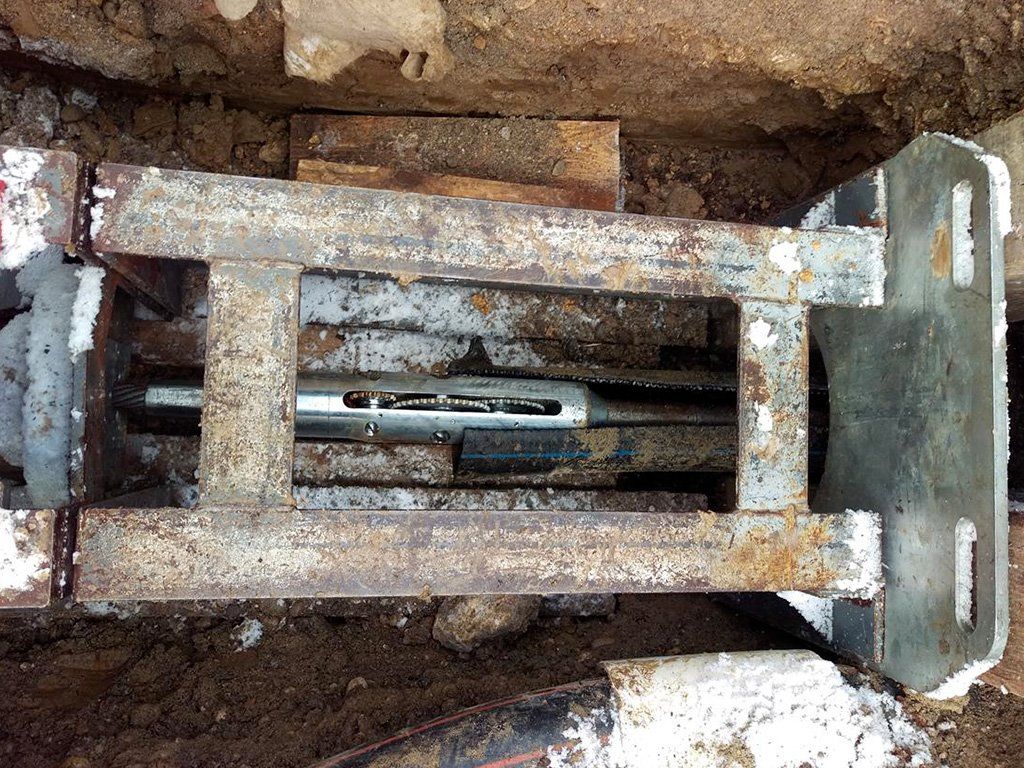 Plaque d'appui et cadre de l'éclateur à câble TERRA-EXTRACTOR X 400