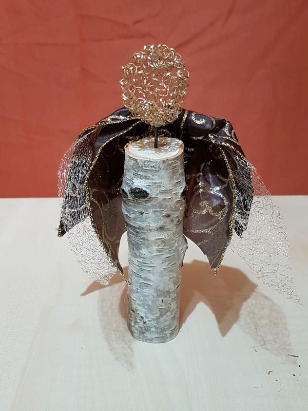 Kleiner Birken Engel Weihnachtsengel Unikat in Handarbeit hergestellt Exklusives Lieblingsstück Unikat Handarbeit