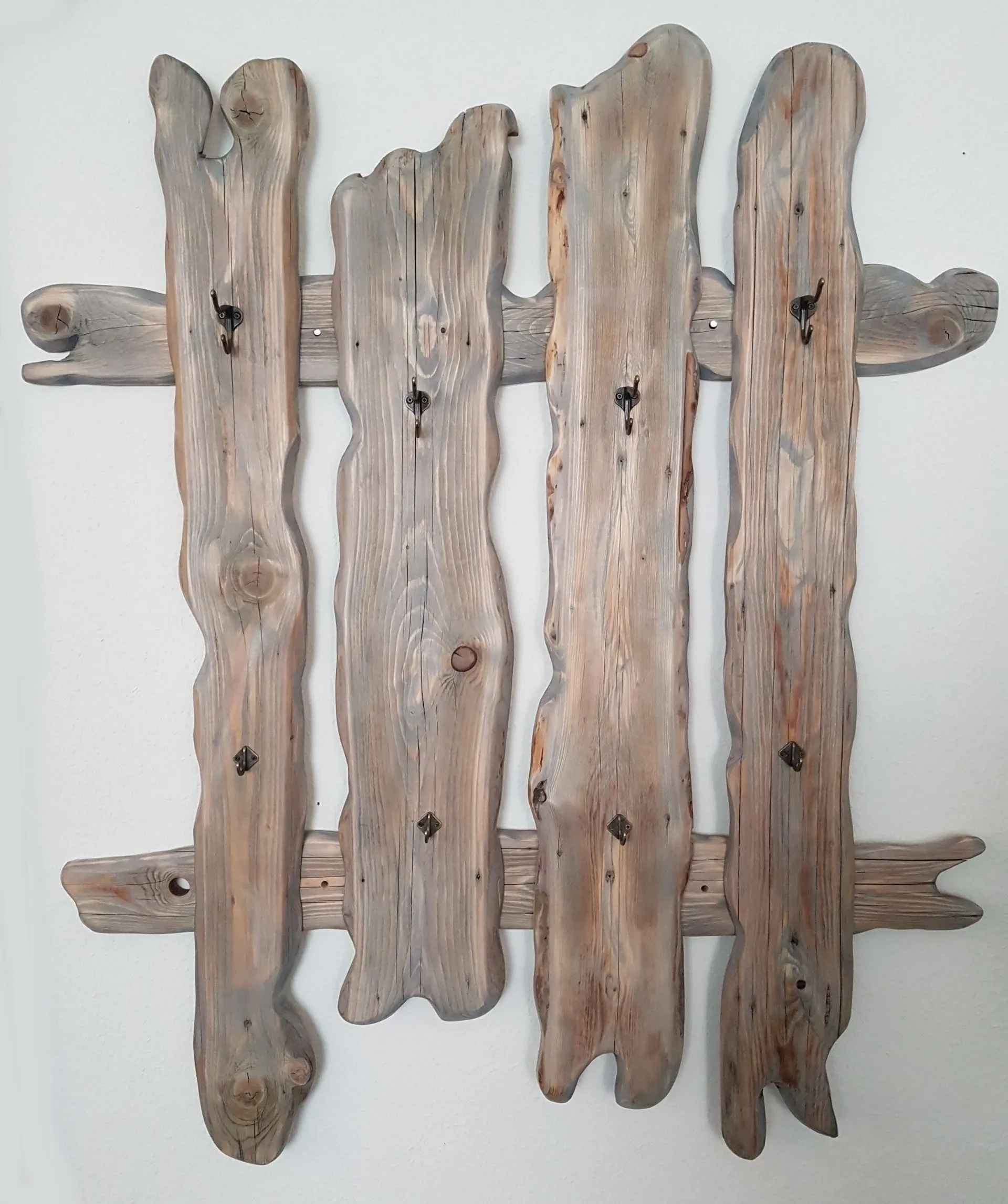 Garderobe grau gebeizt alte Bretter Exklusives Lieblingsstück Unikat Handarbeit