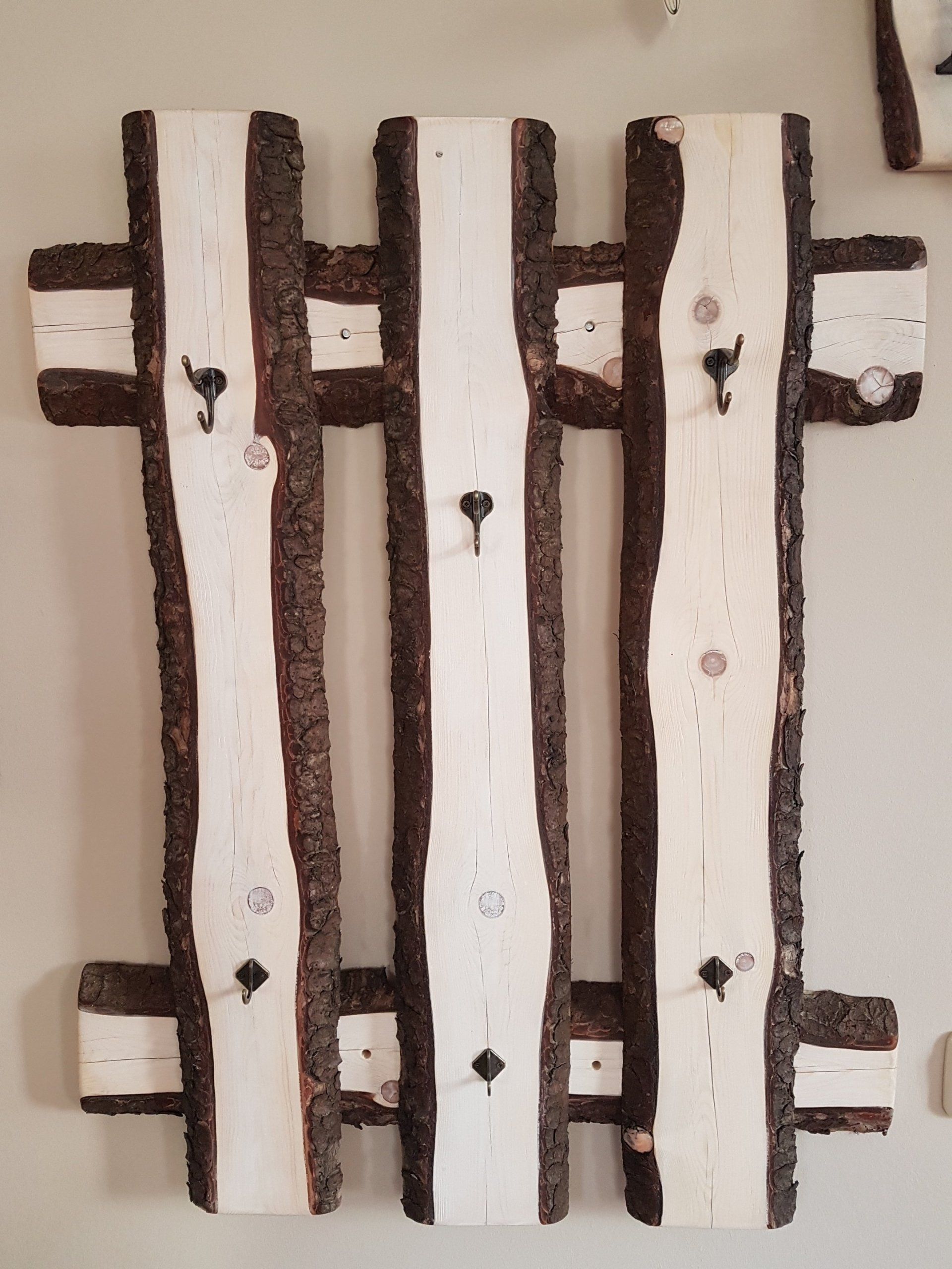 Garderobe weiß gebeizt alte Bretter Exklusives Lieblingsstück Unikat Handarbeit