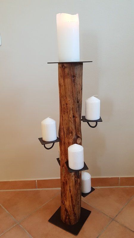 großer Kerzenständer aus Holz Zeder geölt Exklusives Lieblingsstück Unikat Handarbeit