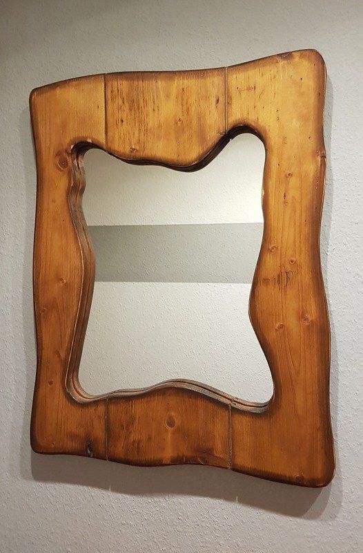 Garderobe Spiegel gebeizt alte Bretter Exklusives Lieblingsstück Unikat Handarbeit