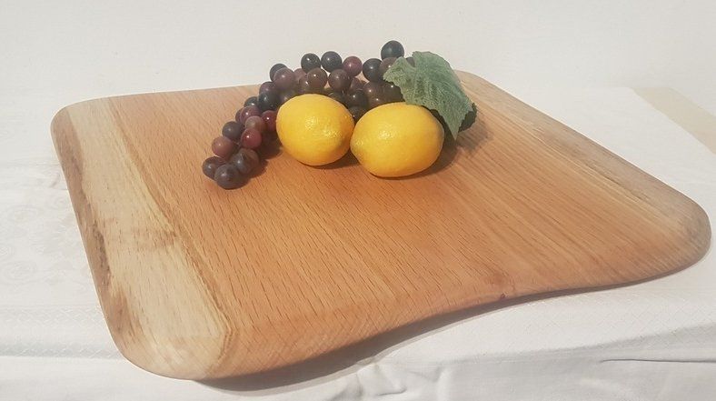Servierbrett Servierplatte aus Eiche mit lebensmittelechtem Holzöl behandelt Exklusives Lieblingsstück Unikat Handarbeit
