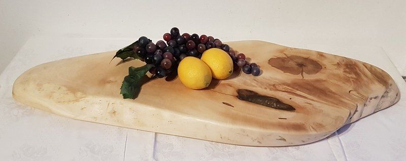 Servierbrett Servierplatte aus Ahorn mit lebensmittelechtem Holzöl behandelt Exklusives Lieblingsstück Unikat Handarbeit