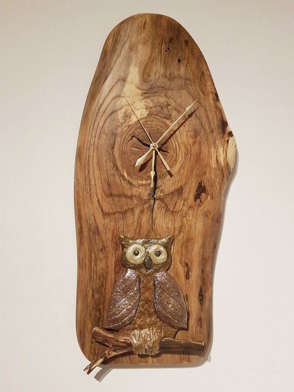 große Wanduhr aus Holz Eiche geölt Exklusives Lieblingsstück Unikat Handarbeit