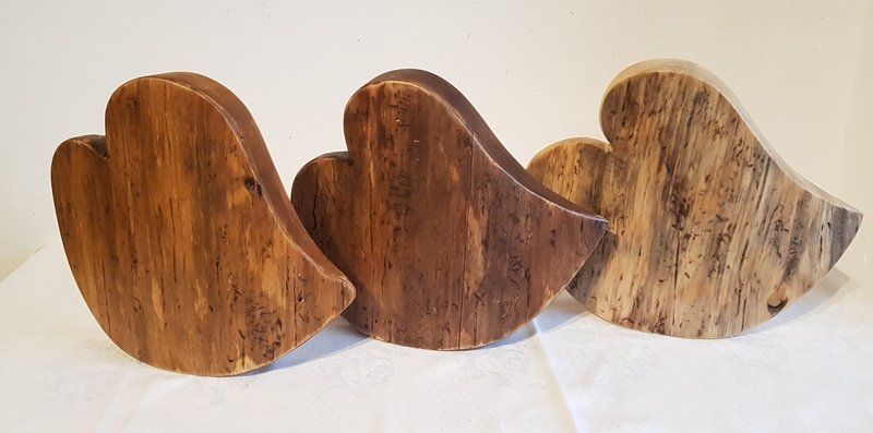 Deko Herz aus Holz Exklusives Lieblingsstück Unikat Handarbeit