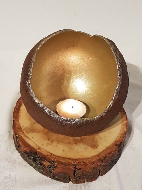 Windlicht aus Knetbeton handgemacht Exklusives Lieblingsstück Unikat Handarbeit