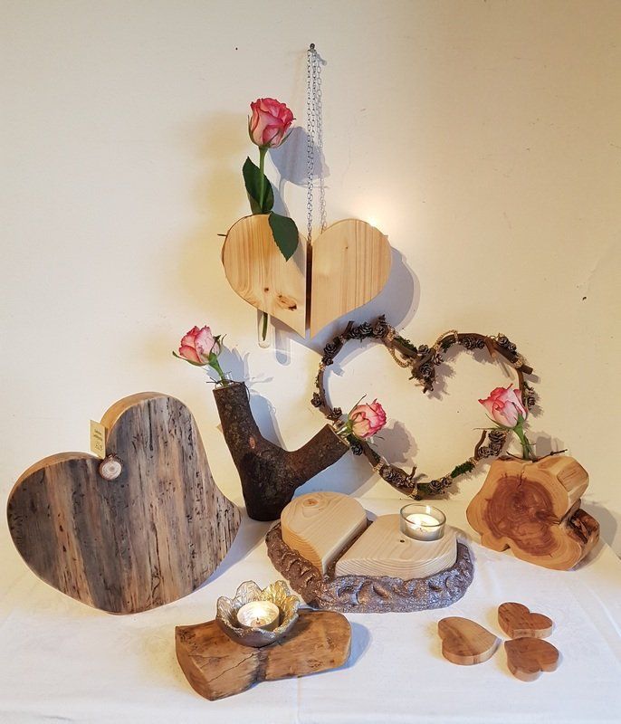 Deko Herz aus Holz Exklusives Lieblingsstück Unikat Handarbeit