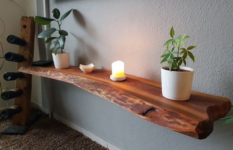 Steckregal aus Ulme gebeizt Exklusives Lieblingsstück Unikat Handarbeit