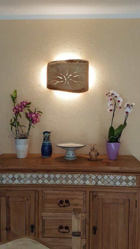 Wandlampe indirekte Beleuchtung aus Esche geölt mit LED Stripe Unikat Exklusives Lieblingsstück
