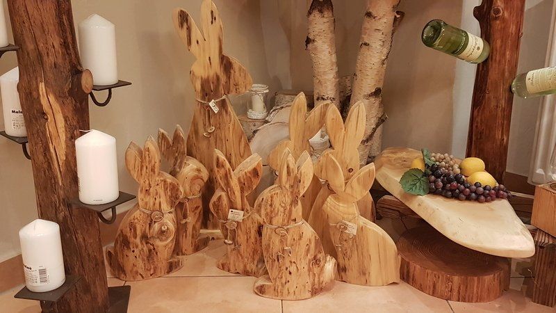 individuelle Osterdekoration Osterhasen aus Holz Unikate Exklusives Lieblingsstück