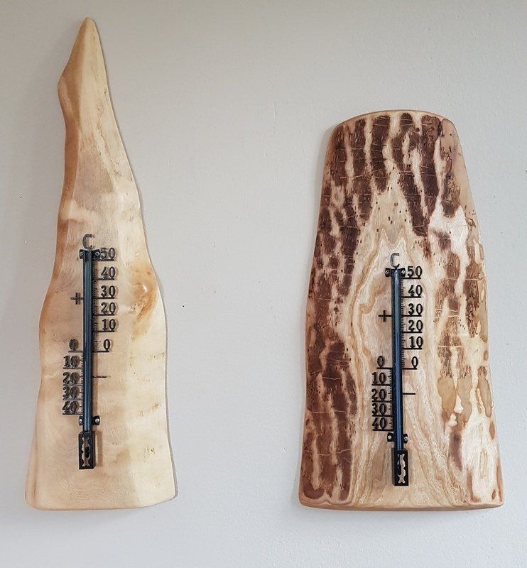 Außenthermometer aus Holz Exklusives Lieblingsstück Unikat Handarbeit