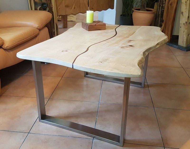 Couchtisch aus Ahorn mit Epoxy geölt Exklusives Lieblingsstück Unikat Handarbeit
