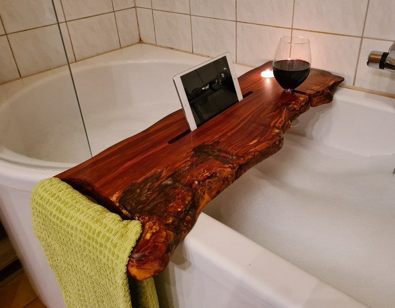 Wannenbrett Wannenablage aus Massivholz Pflaume Exklusives Lieblingsstück Unikat Handarbeit