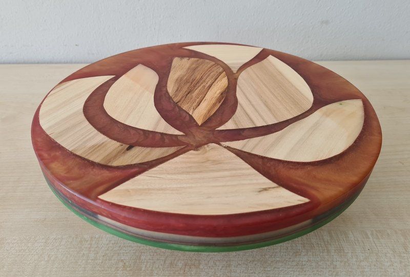Untersetzer Tischdeko Ahorn mit Epoxy Unikat Exklusives Lieblingsstück